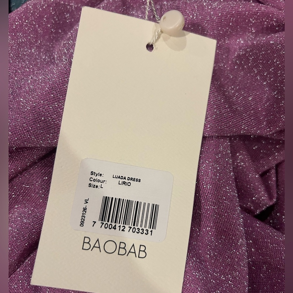 🪩 NWT Baobob Luada Maxi Dress Resortwear Size Large - Picture 6 of 7